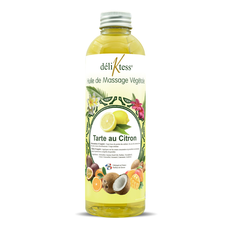 Huile de massage Tarte au Citron 200 ml