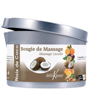 Bougie de massage Végétale Noix de Coco 175 ml