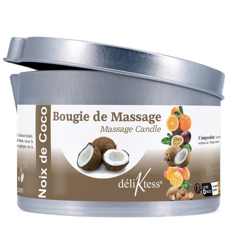 Bougie de massage Végétale Noix de Coco 190 ml