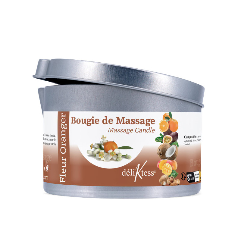 Bougie de massage Végétale Fleur d'Oranger 190 ml