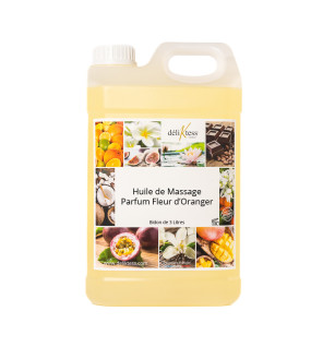 Huile de massage Fleur d'Oranger 3 litres
