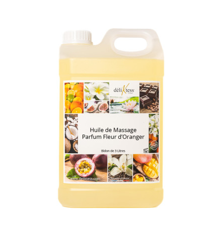 Huile de massage Fleur d'Oranger 3 litres