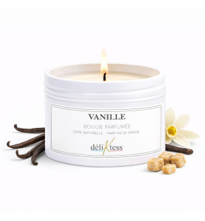 bougie d'ambiance parfumée vanille