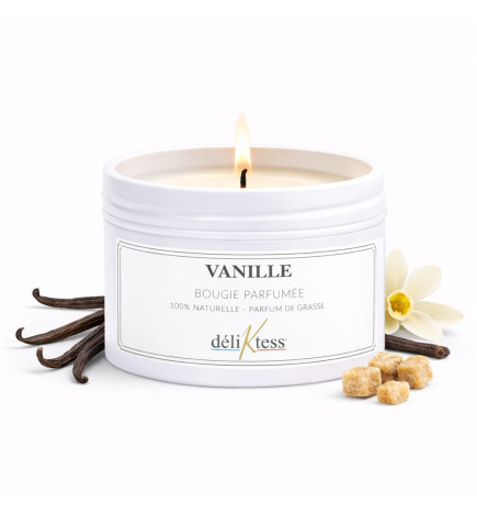 bougie d'ambiance parfumée vanille