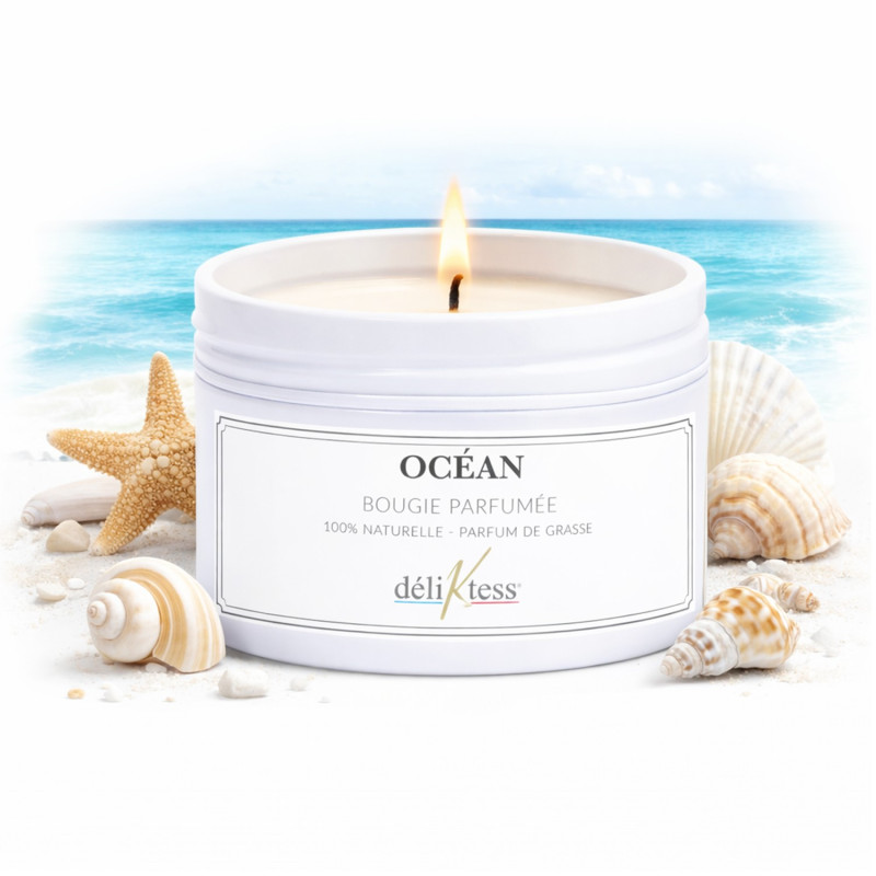 Bougie parfumée Océan 90 gr Bougie parfumée Océan 90 gr