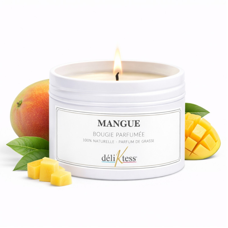 Bougie parfumée à la Mangue 90 gr