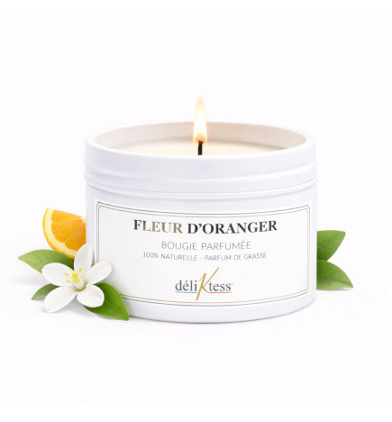 Bougie d'ambiance parfumée Fleur d'oranger