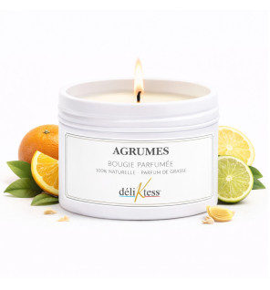 Bougie d'ambiance parfumée Agrumes