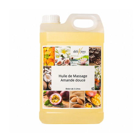 Huile de massage à l'amande douce 3 litres