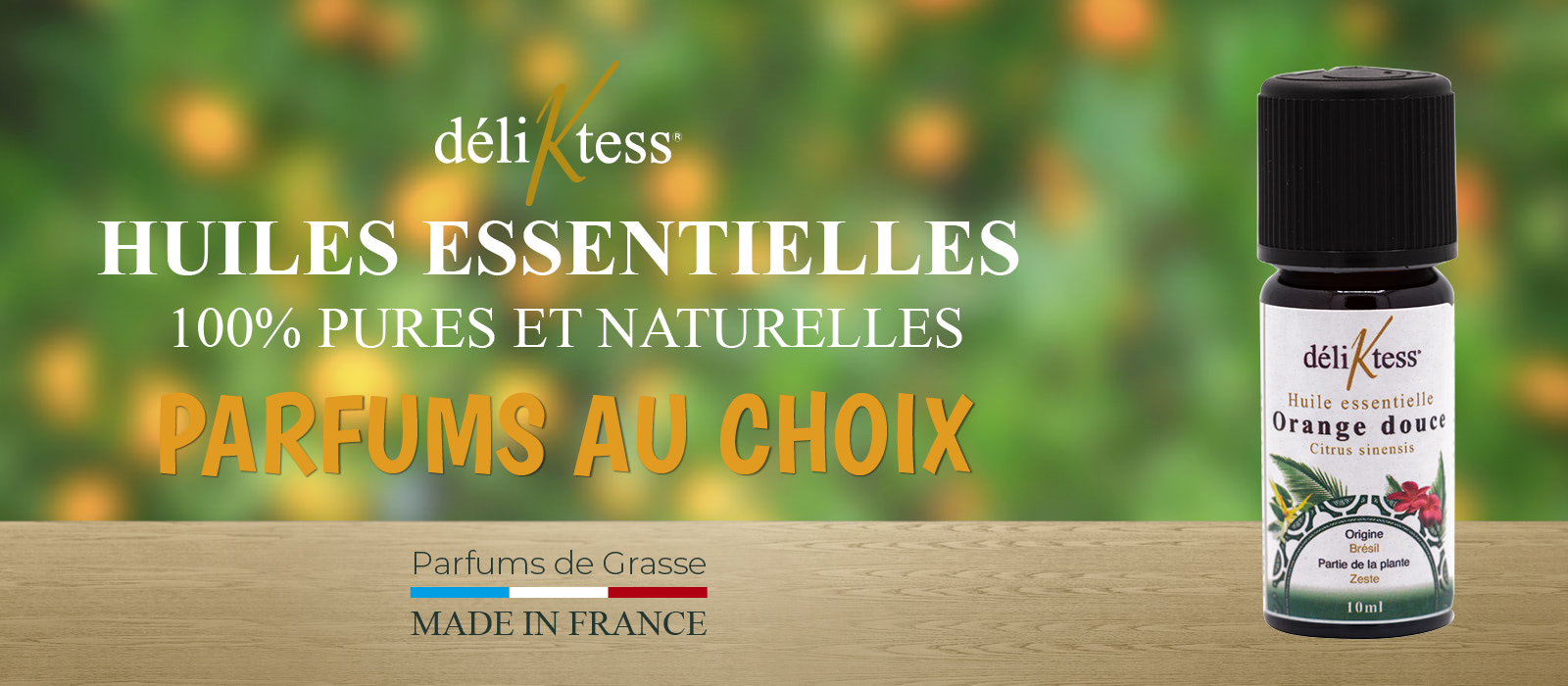 Tarifs Professionnels en Huile Essentielle d'Orange douce 10 ml