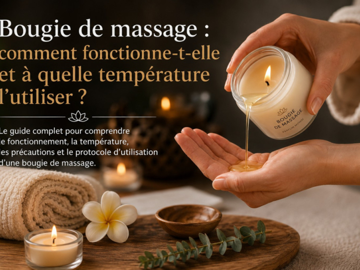 Bougie de massage : comment fonctionne-t-elle et à quelle température l’utiliser