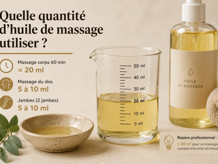 Quelle quantité d’huile de massage utiliser pour un massage ?